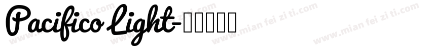 Pacifico Light字体转换